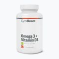 Mastné kyseliny + vitamin D3 – doplněk stravy GymBeam Omega 3 + D3 90 kapsułek