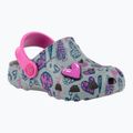 Coqui Little Frog mid.grey/fuchsia love/amulet dětské sandály 8