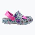 Coqui Little Frog mid.grey/fuchsia love/amulet dětské sandály 9