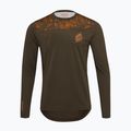 Pánské cyklistické tričko Longsleeve SILVINI Ello olive/orange