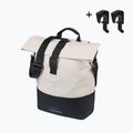 Cyklistická taška Basil Cove Shopper MIK Hooks 16 l off white/black 2