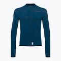 Pánská mikina na kolo Shimano Vertex Thermal LS Jersey modrá PCWJSPWUE13MD2705