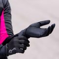 Dámské cyklistické rukavice Rogelli Laval Mid Season LW Windproof black 8