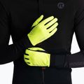 Cyklistické rukavice Rogelli Laval LW Windproof fluor 2