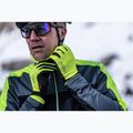 Cyklistické rukavice Rogelli Laval LW Windproof fluor 3