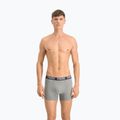Pánské boxerky PUMA Basic 2 páry dark grey melange/black 3
