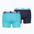 Pánské boxerky PUMA Basic 2 páry aqua/blue 2