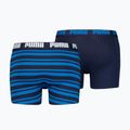 Pánské boxerky PUMA Heritage Stripe 2ks blue 2