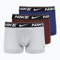 Pánské boxerky Nike Dri-FIT Ultra Comfort Trunk 3 páry šedá/oranžová