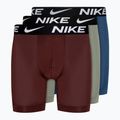 Pánské boxerky Nike Dri-Fit Essential Micro Boxer Brief 3 páry grey / blue / dark red