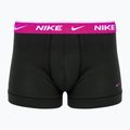 Pánské boxerky  Nike Everyday Cotton Stretch Trunk 3 páry black/gold/hyper crimson 3