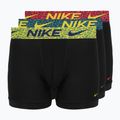 Pánské boxerky Nike Dri-Fit Essential Micro 3 pairs blklightcrimson/ brightcitron/evergreenaur