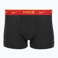 Pánské boxerky Nike Everyday Cotton Stretch Trunk 3 páry blk/university red/wheat gold/black high shine wb 3