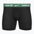 Pánské boxerky Nike Dri-FIT Ultra Comfort 3 páry black evrgreen aura/deep night/black waistband 2