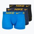 Pánské boxerky Nike Elite Breathe Trunk 3 páry photo blue/midnight navy/black