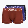 Pánské boxerky Nike Dri-Fit Essential 3 pairs black nike print/mars stone/deep night