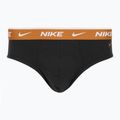 Pánské slipy Nike Everyday Cotton Stretch Brief 3 pary black light crimson/desert ochre/black wb 3