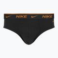 Pánské slipy Nike Everyday Cotton Stretch Brief 3 pary black light crimson/desert ochre/black wb 4