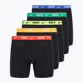 Pánské boxerky Nike Essential Cotton Stretch 5 pairs black/volt/pt red/game royal/sm green/un gold wb
