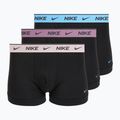 Pánské boxerky Nike Cotton Stretch Trunk 3 pack charcoal heather