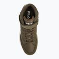 Dětské boty  FILA Crew Velcro Mid olive night 5