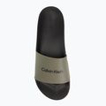 Pánské nazouváky Calvin Klein HM0HM01063 Chuncky Pool Slide Rub Smokey Olive/Black 5