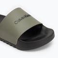 Pánské nazouváky Calvin Klein HM0HM01063 Chuncky Pool Slide Rub Smokey Olive/Black 7