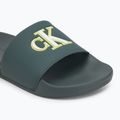 Pánské nazouváky Calvin Klein YM0YM01281 Jelly Mono PU Seaside Aqua/White 7