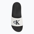 Pánské nazouváky Calvin Klein YM0YM01281 Jelly Mono PU Bright White/Black 5