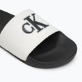 Pánské nazouváky Calvin Klein YM0YM01281 Jelly Mono PU Bright White/Black 7