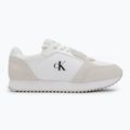 Dámské boty Calvin Klein  YW0YW01644 Runner Laceup Sock Mg Nylon Mix Bright White/Black 2