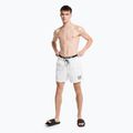 Pánské plavecké šortky Calvin Klein Medium s dvojitým pasem bílé 6