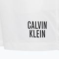 Pánské plavecké šortky Calvin Klein Medium s dvojitým pasem bílé 3