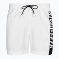 Pánské plavecké šortky  Calvin Klein Medium Drawstring-Graphic classic white