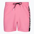 Pánské plavecké šortky  Calvin Klein Medium Drawstring-Graphic sachet pink