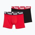 Pánské boxerky PUMA Everyday Basic 2 pairs red/black