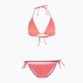 Dámské dvoudílné plavky O'Neill Capri Bondey Bikini červené jednoduché pruhy
