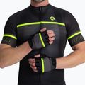 Pánské cyklistické rukavice Rogelli Hero II black/fluor/grey 2
