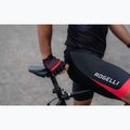 Pánské cyklistické rukavice Rogelli Hero II black/red/bordeaux 4
