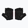 Dámské cyklistické rukavice  Rogelli Impress II burgundy/coral/black 3