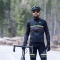 Pánský cyklistický dres longsleeve Rogelli Hero II black/fluor 7