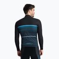 Pánské cyklistické tričko longsleeve  Rogelli Hero II black/blue 2