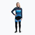 Dámské cyklistické tričko longsleeve  Rogelli Impress II blue/pink 2