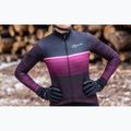 Dámské cyklistické tričko longsleeve  Rogelli Impress II bordeaux / coral 9