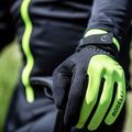 Pánské cyklistické rukavice Rogelli Core II Winter Windproof fluor 3
