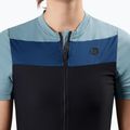 Dámský cyklistický dres Rogelli Core Block W black/blue/dark blue 3