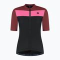Dámský cyklistický dres Rogelli Core Block W black/bordeaux/pink 7
