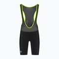 Pánské cyklistické šortky Rogelli Core Bib Short  black/fluor yellow 6