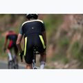 Pánské cyklistické šortky Rogelli Core Bib Short  black/fluor yellow 9