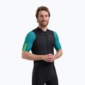 Pánský cyklistický dres Rogelli Fast black/teal/green